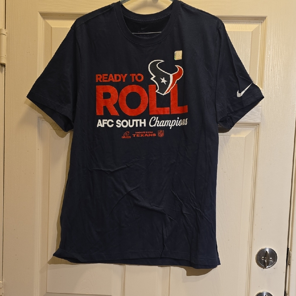 Nike Men's Navy Blue Texans AFC South Champions Tee
